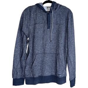 Dravus Hoodie Men Large Sweater Gray Hooded Pullover Pocket Comfy Fall Winter